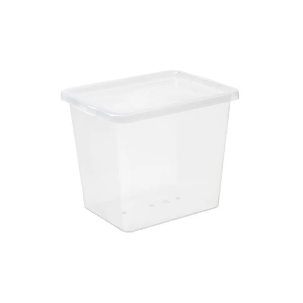Boîte de rangement Haute transparente 31 litres Basic Box
