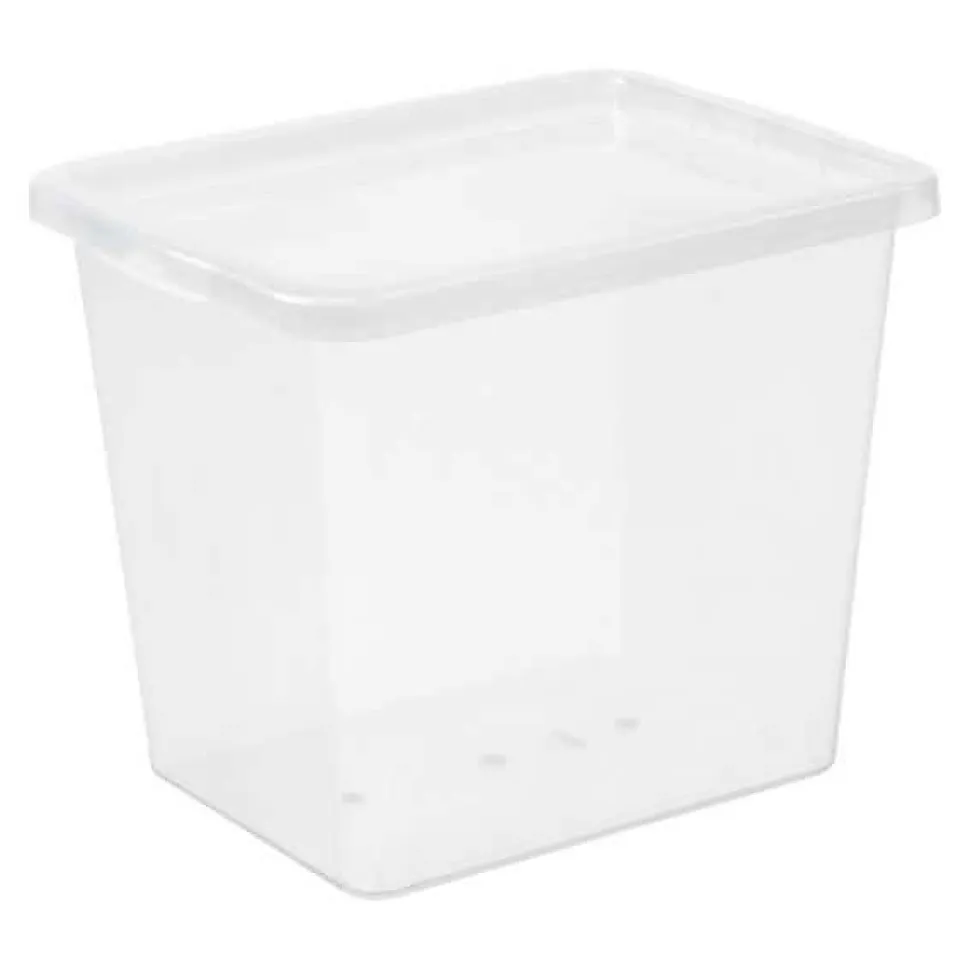 Boîte de rangement Haute transparente 31 litres Basic Box