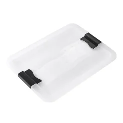 Boîte de rangement jouet avec couvercle 24 litres - Transparent
