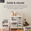 Boîte de rangement 8L empilable SmartStore Classic 12 Orthex P. 28 cm transparent