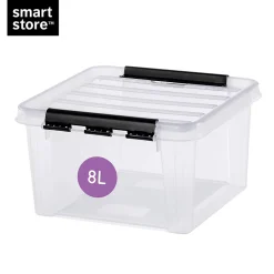 Boîte de rangement 8L empilable SmartStore Classic 12 Orthex P. 28 cm transparent