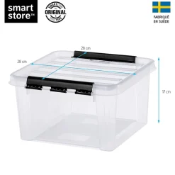 Boîte de rangement 8L empilable SmartStore Classic 12 Orthex P. 28 cm transparent