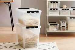 Boîte de rangement 61L empilable SmartStore Classic 65 Orthex P. 59 cm transparent
