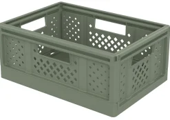 Boîte de rangement 14L Sundis Fold'n Store P.38,6 cm plastique vert sauge