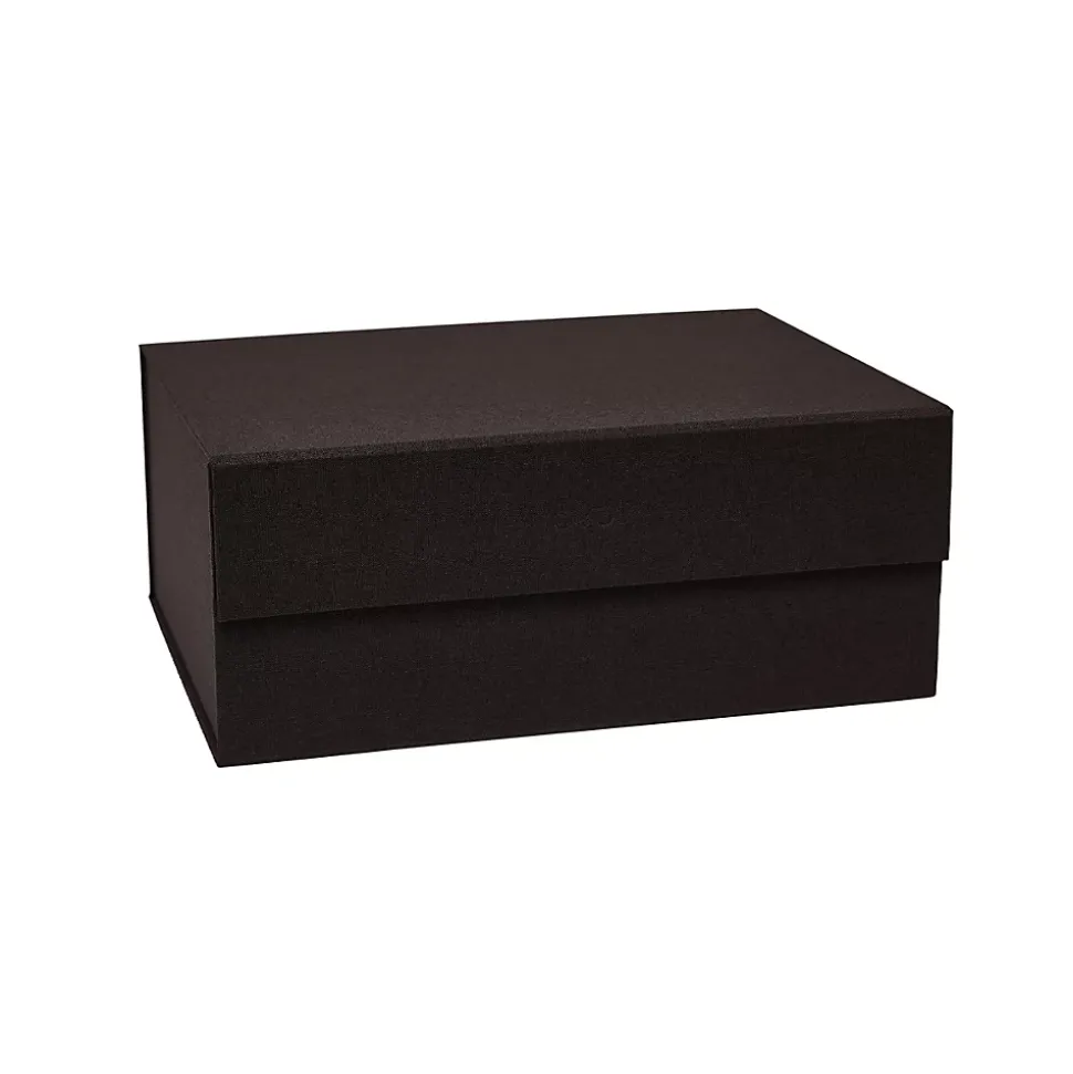 Boîte de rangement marron en carton H15x33x25