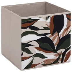Boîte de rangement Mix 'n' Modul motif lauria 31x31cm - Beige- 5five