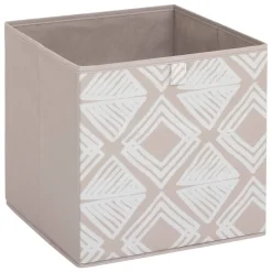 Boîte de rangement Mix 'n' Modul motif bohema 31x31cm - Beige- 5five