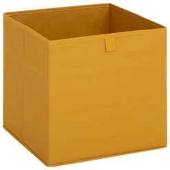 Boîte de rangement Mix 'n' Modul motif folia jaune 31x31cm - Jaune- 5five