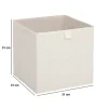 Boîte de rangement Mix 'n' Modul tweed beige 31x31cm - Beige- 5five