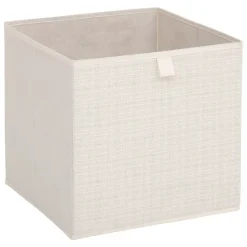 Boîte de rangement Mix 'n' Modul tweed beige 31x31cm - Beige- 5five