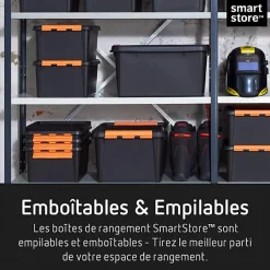 Boîte de rangement Professionnelle solide 31 litres