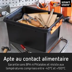 Boîte de rangement Professionnelle solide 14 litres