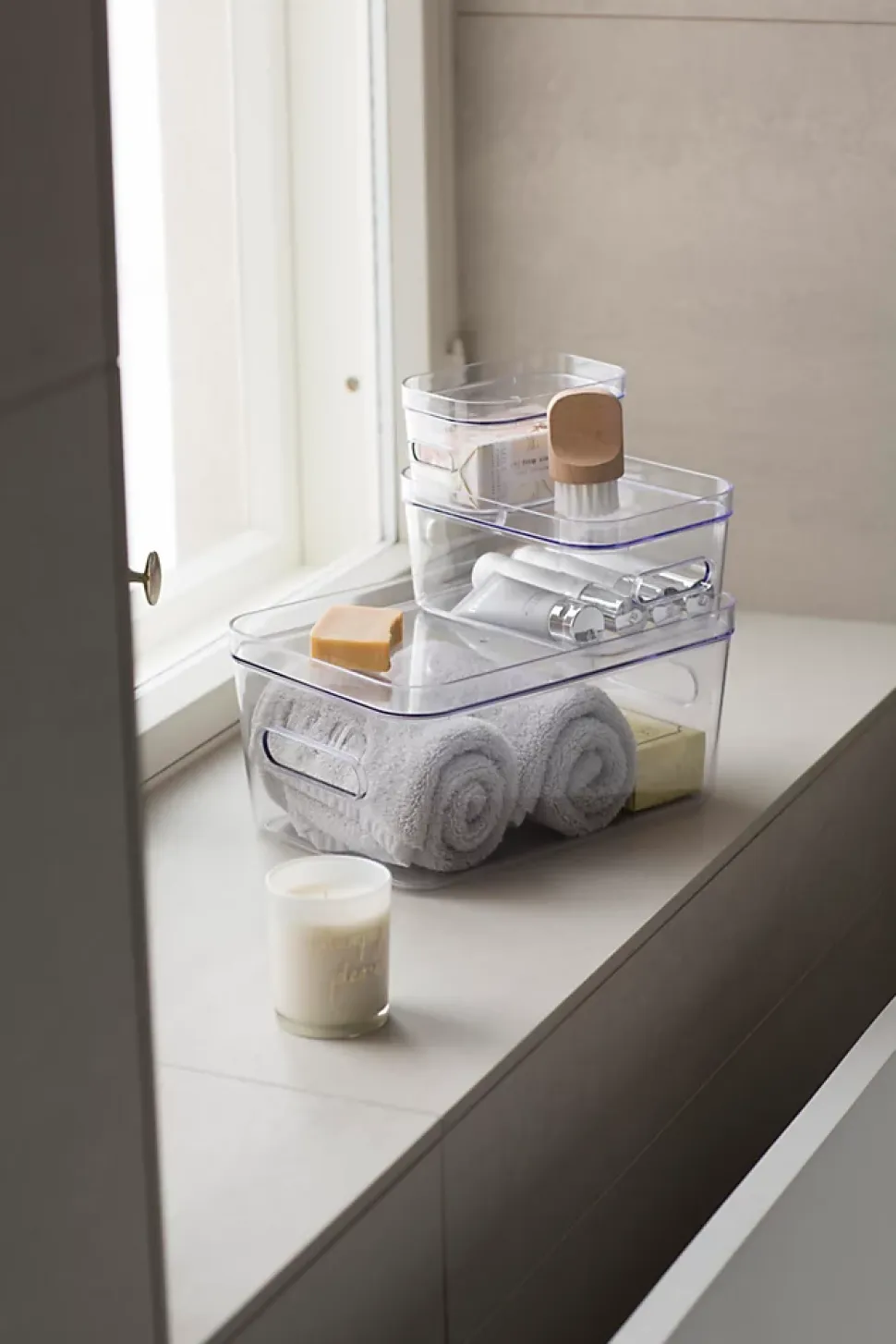 Boîte de rangement réctangulaire transparente SmartStore Compact Clear taille XS