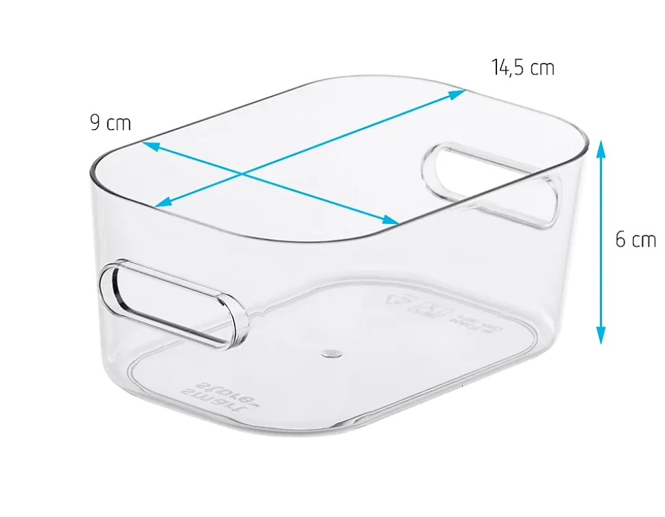 Boîte de rangement réctangulaire transparente SmartStore Compact Clear taille XS