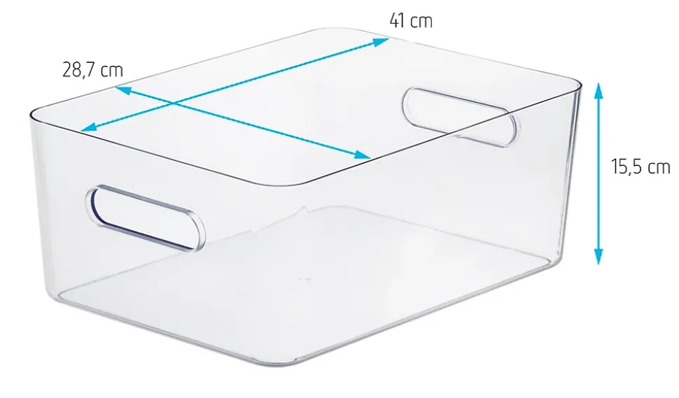 Boîte de rangement réctangulaire transparente SmartStore Compact Clear taille L