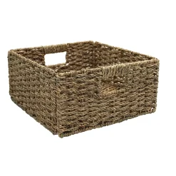 Boîte de rangement rectangulaire en jonc de mer Mixxit