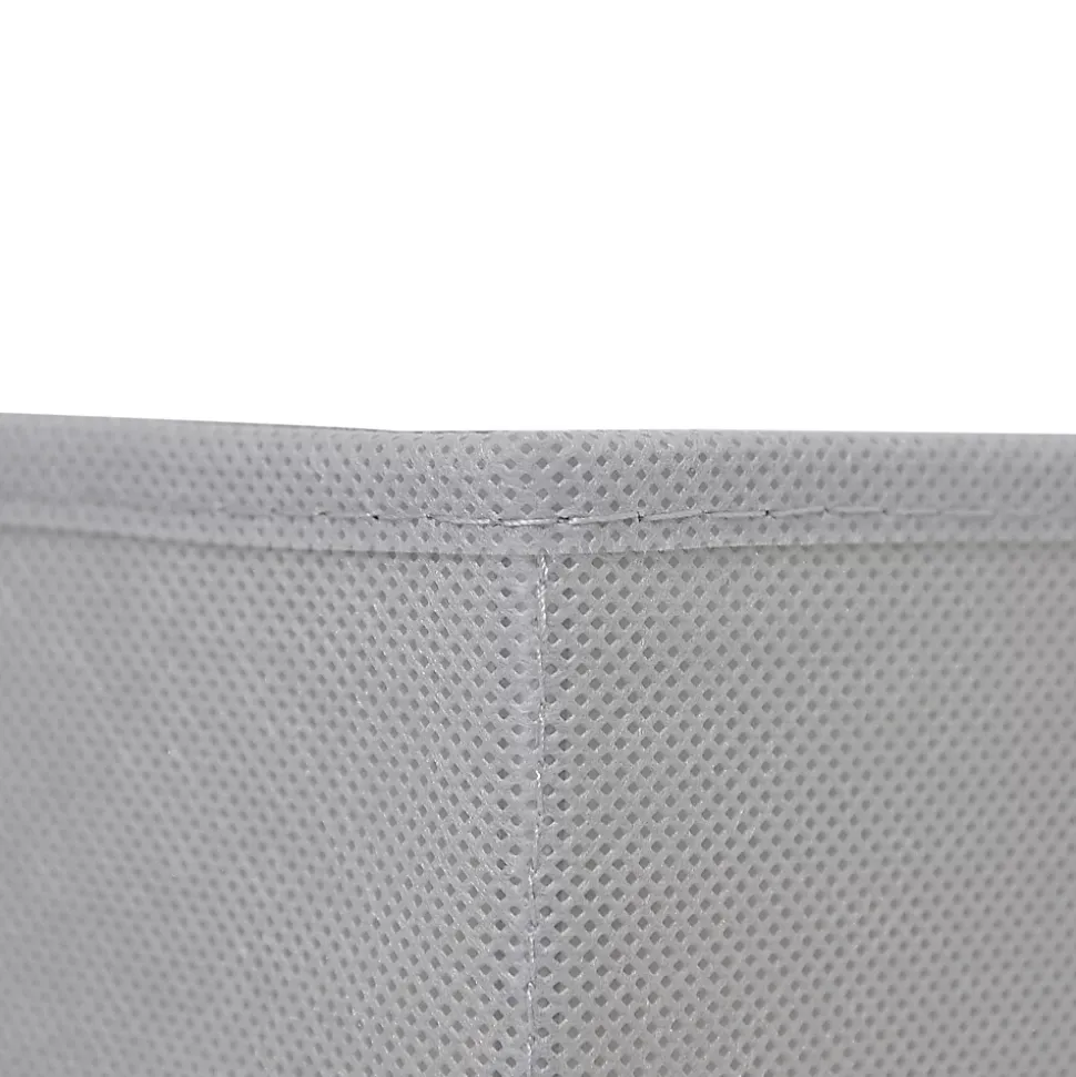 Boîte de rangement rectangulaire en textile Mixxit coloris gris