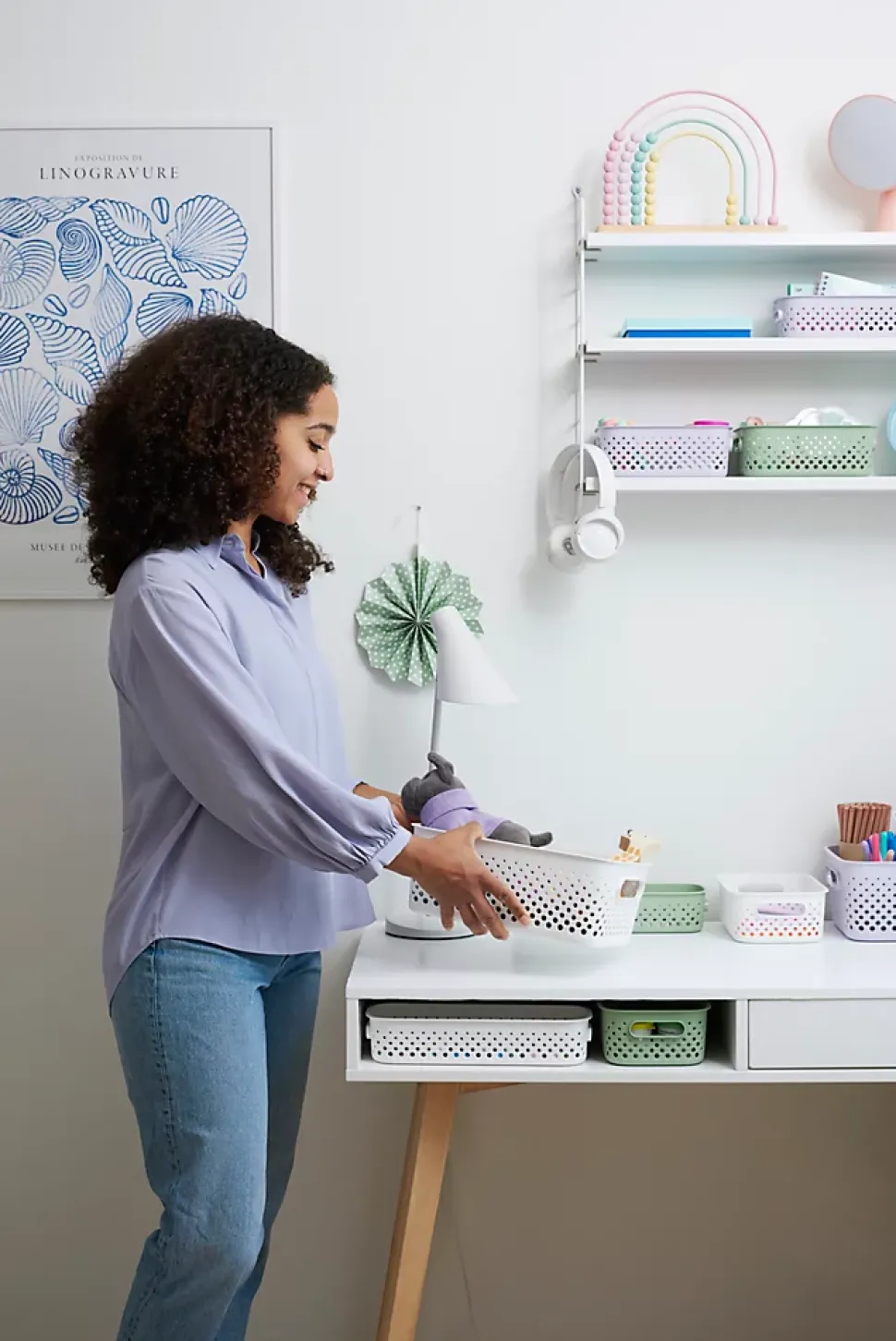Boîte de rangement Smartstore M Orthex lavande