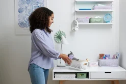 Boîte de rangement Smartstore Slim Orthex lavande