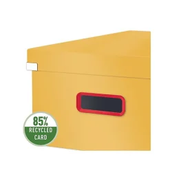 Boîte de rangement solide en Carton Click & Store Cosy L - Jaune