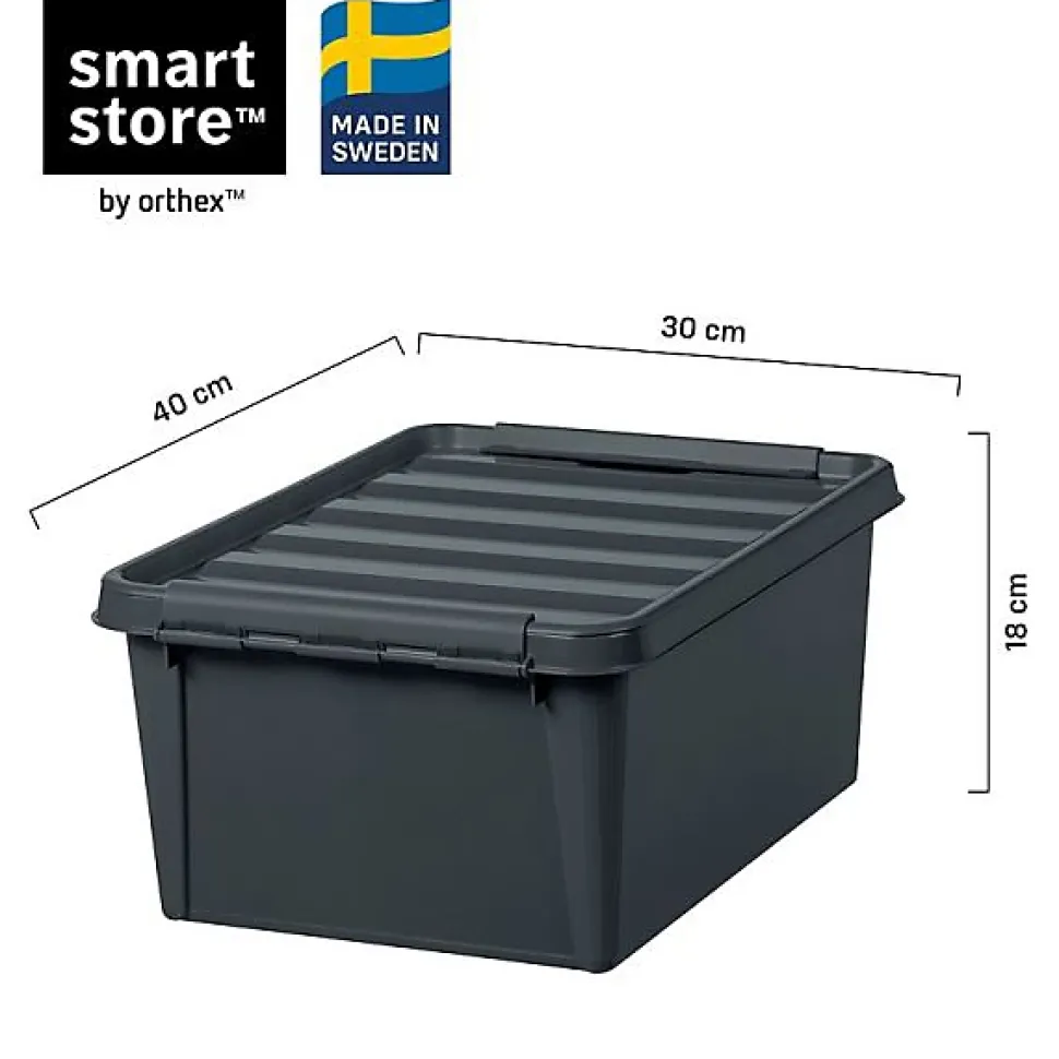 Boîte de rangement solide pour garage en plastique recyclé - 14 Litres