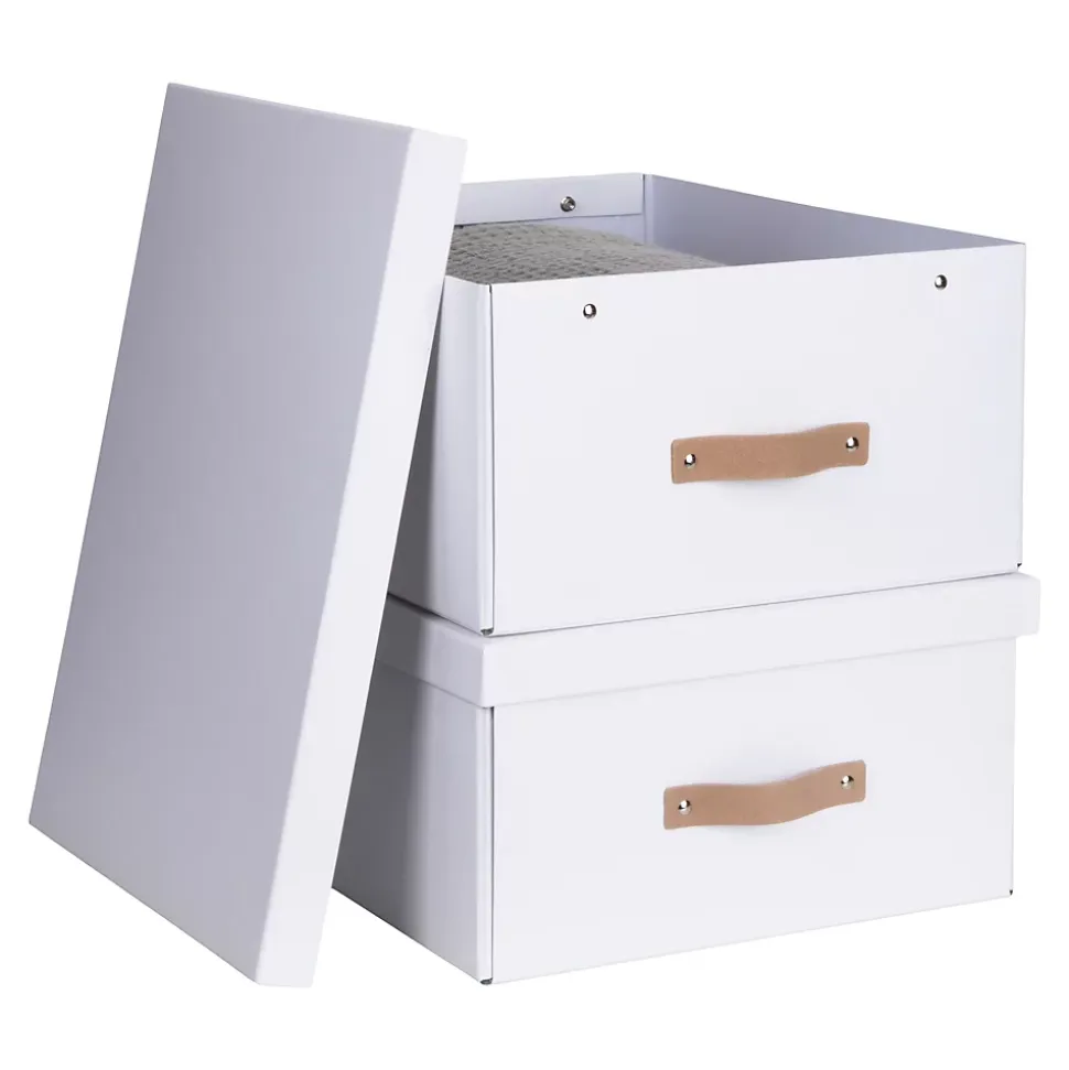 Boîte de rangement t3 Kathrin H. 18,5 cm blanc vendue par 2