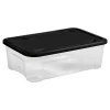 Boîte de rangement Tontarelli Combi Box 29,5 L couvercle noir vendue par 3 pièces