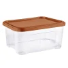 Boîte de rangement Tontarelli Combi Box 13 L couvercle terracotta vendue par 4 pièces