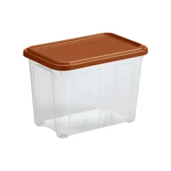 Boîte de rangement Tontarelli Combi Box 4,6 L couvercle terracotta vendue par 5 pièces