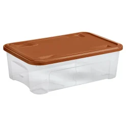 Boîte de rangement Tontarelli Combi Box 29,5 L couvercle terracotta vendue par 3 pièces