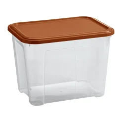 Boîte de rangement Tontarelli Combi Box 18 L couvercle terracotta vendue par 3 pièces