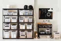 Boîte de rangement transparent avec roulettes Smartstore Classic 70L