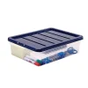 Boîte de rangement transparente empilable plate 12 litres