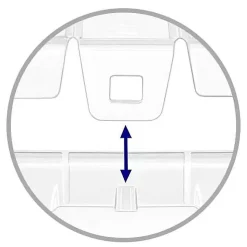 Boîte de rangement transparente à couvercle clipsable 65 litres