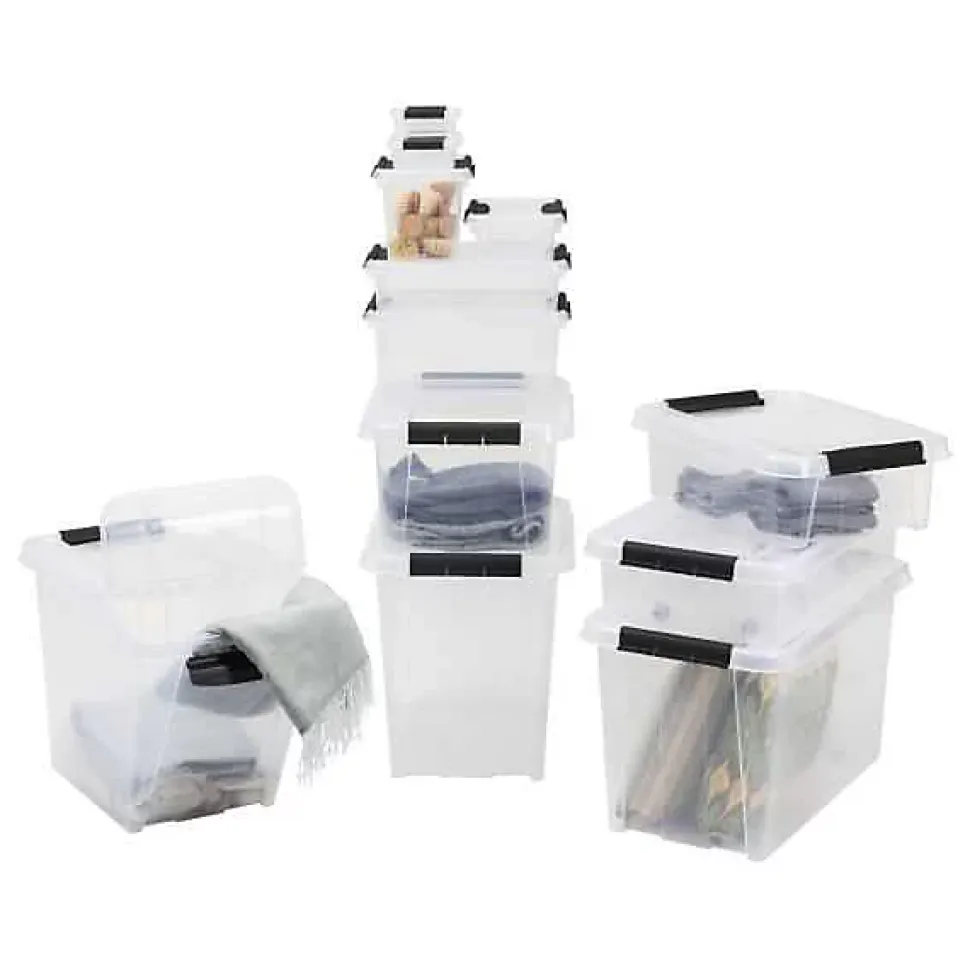 Boîte empilable avec clips de fermeture 32 litres ProBox