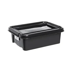 Boîte Empilable noire 21 litres en plastique recyclé