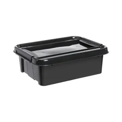 Boîte Empilable noire 21 litres en plastique recyclé