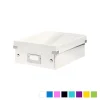 Boîte en Carton Plate à compartiments avec couvercle - Blanc