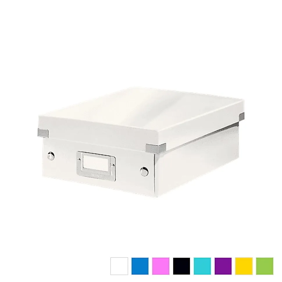 Boîte en Carton Plate à compartiments avec couvercle - Blanc