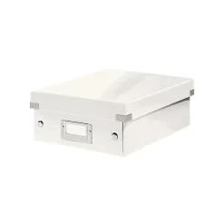 Boîte en Carton Plate à compartiments avec couvercle - Blanc