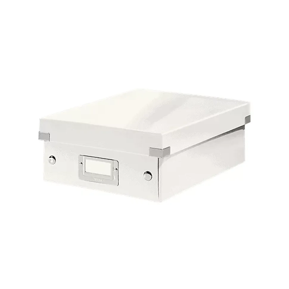 Boîte en Carton Plate à compartiments avec couvercle - Blanc