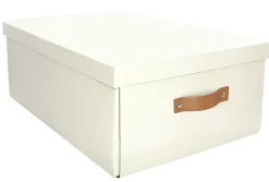Boîte en carton rectangulaire blanche vendue par 2