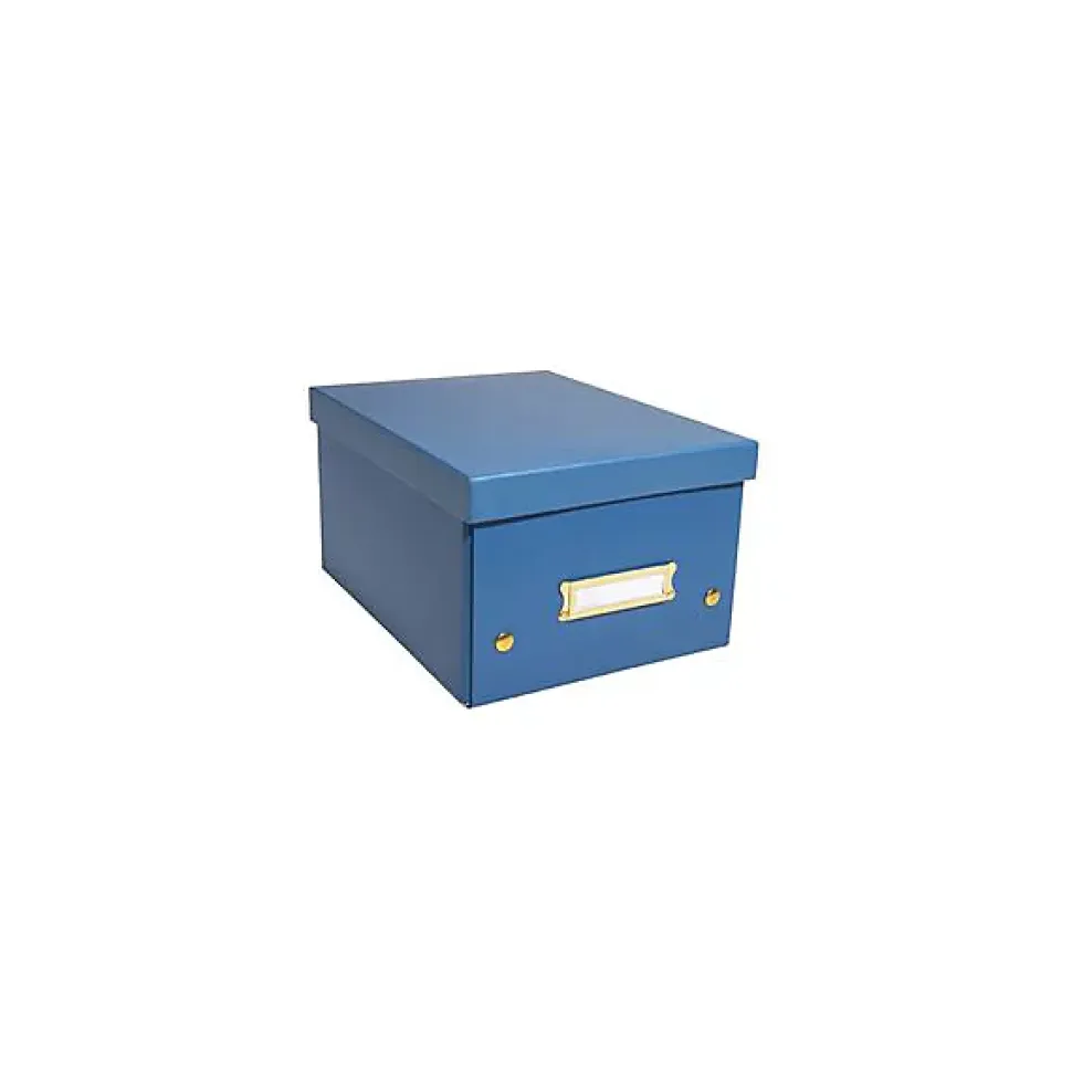 Boîte en Carton Taille moyenne Neo Deco A4+ - Bleu Foncé