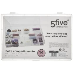 Boîte en plastique compartimentée Grand format - 5Five