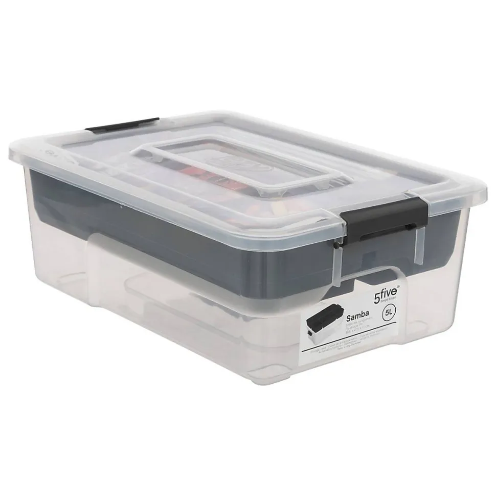 Boîte en plastique compartimentée 5L Samba - 5Five