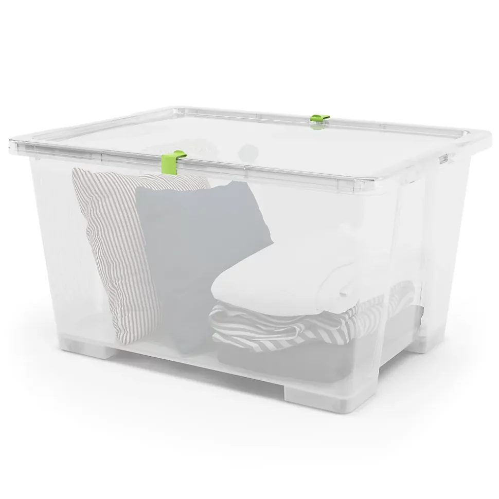 Boîte en plastique 138 L Kaze transparent