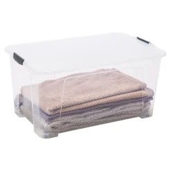 Boîte en plastique 110 L Kaze transparent