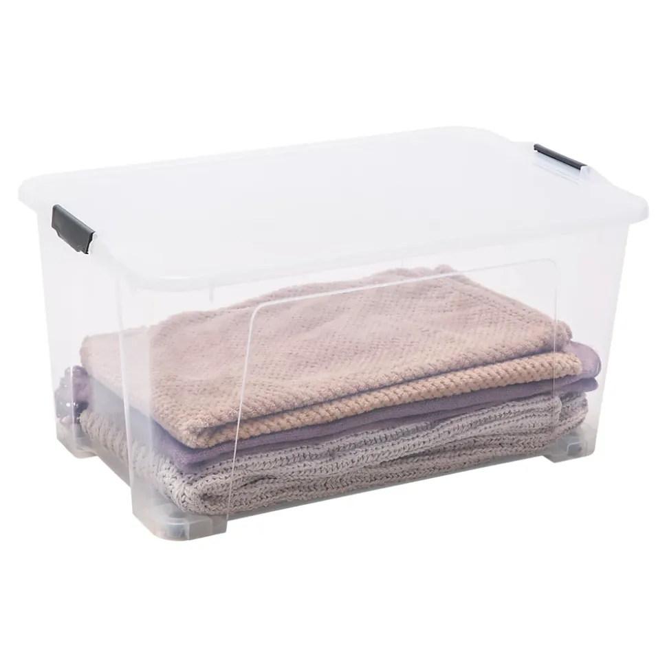 Boîte en plastique 110 L Kaze transparent