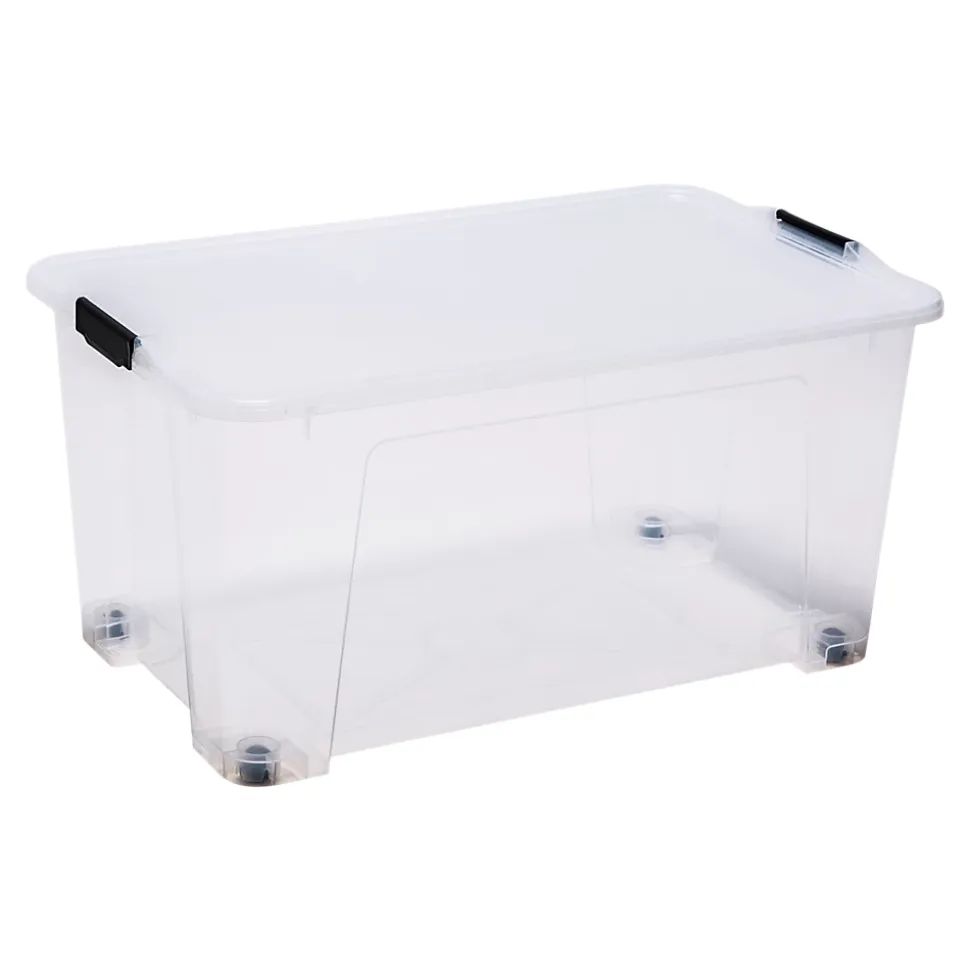 Boîte en plastique 110 L Kaze transparent