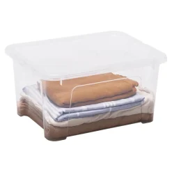 Boîte en plastique 24 L Kaze transparent
